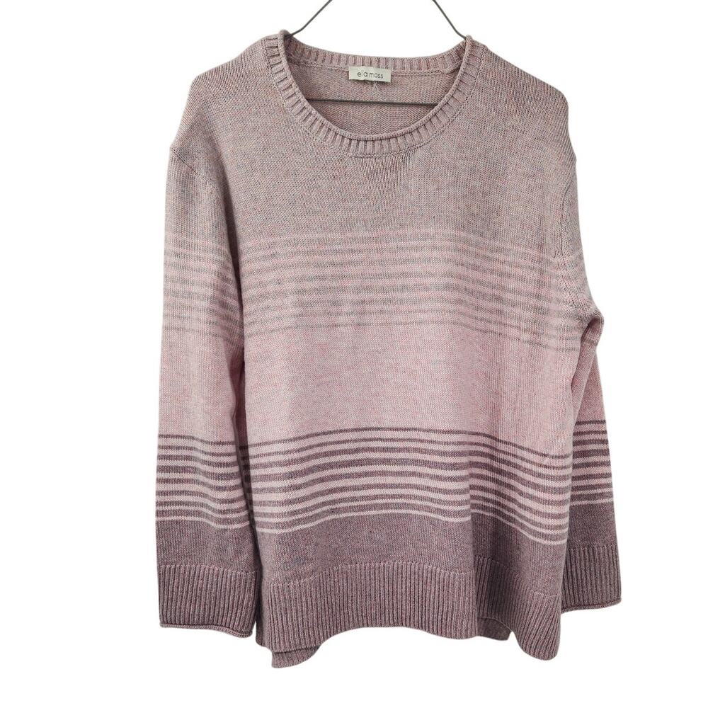 Ella Moss Pink Knit Sweater Womens Size Large L